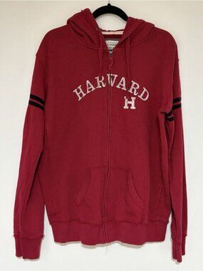Colosseum Athletics Vintage Harvard Unisex Full Zip Up Hoodie Size 2XL